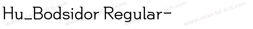 Hu_Bodsidor Regular字体转换